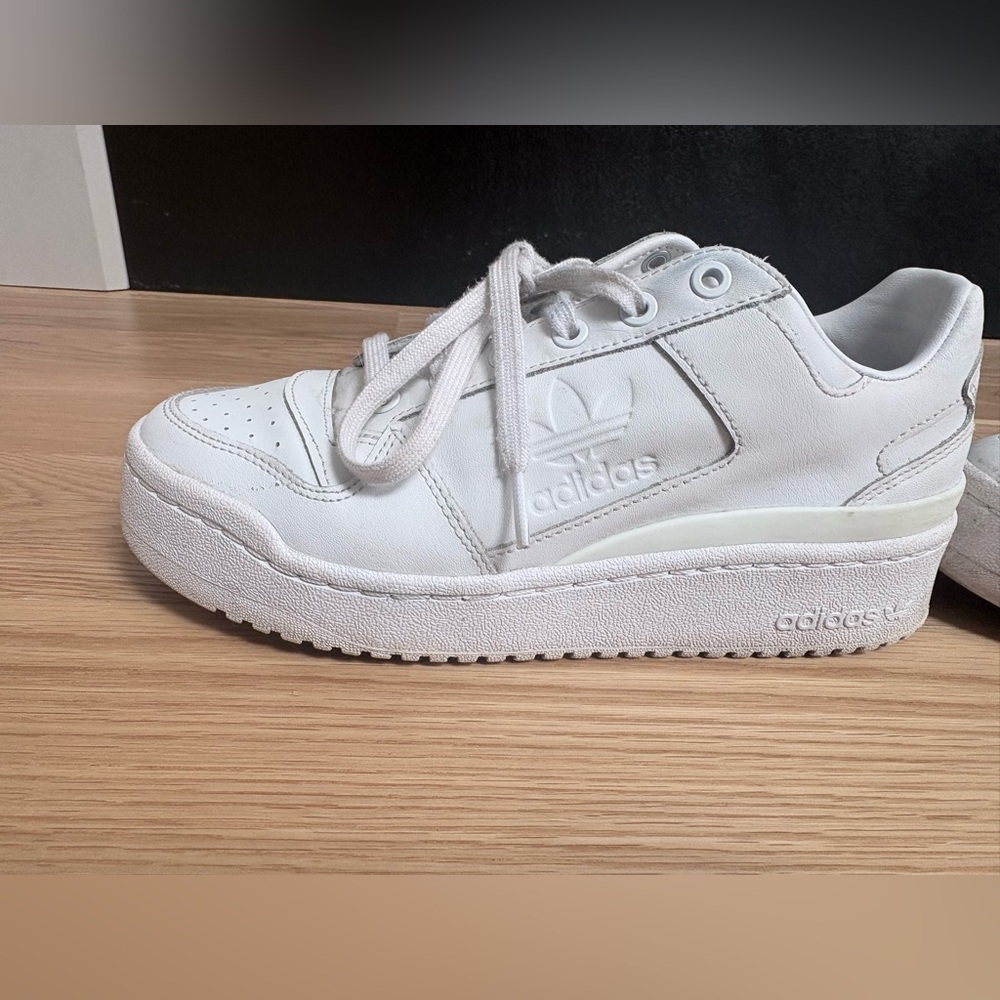 Adidas Originals White Platform Sneakers Size 8